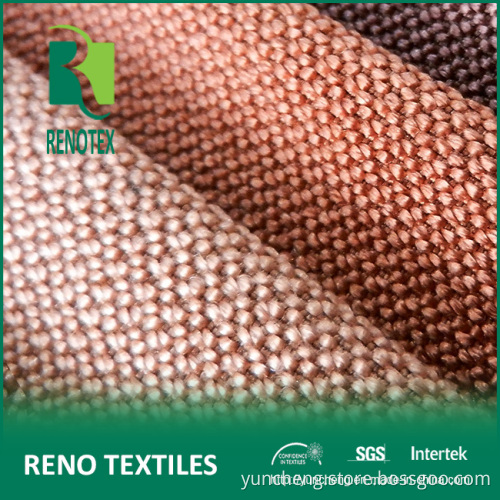 Poly Linen Fabric Home Textile Furniture Upholstery Fabrics Types with Brushed Backing